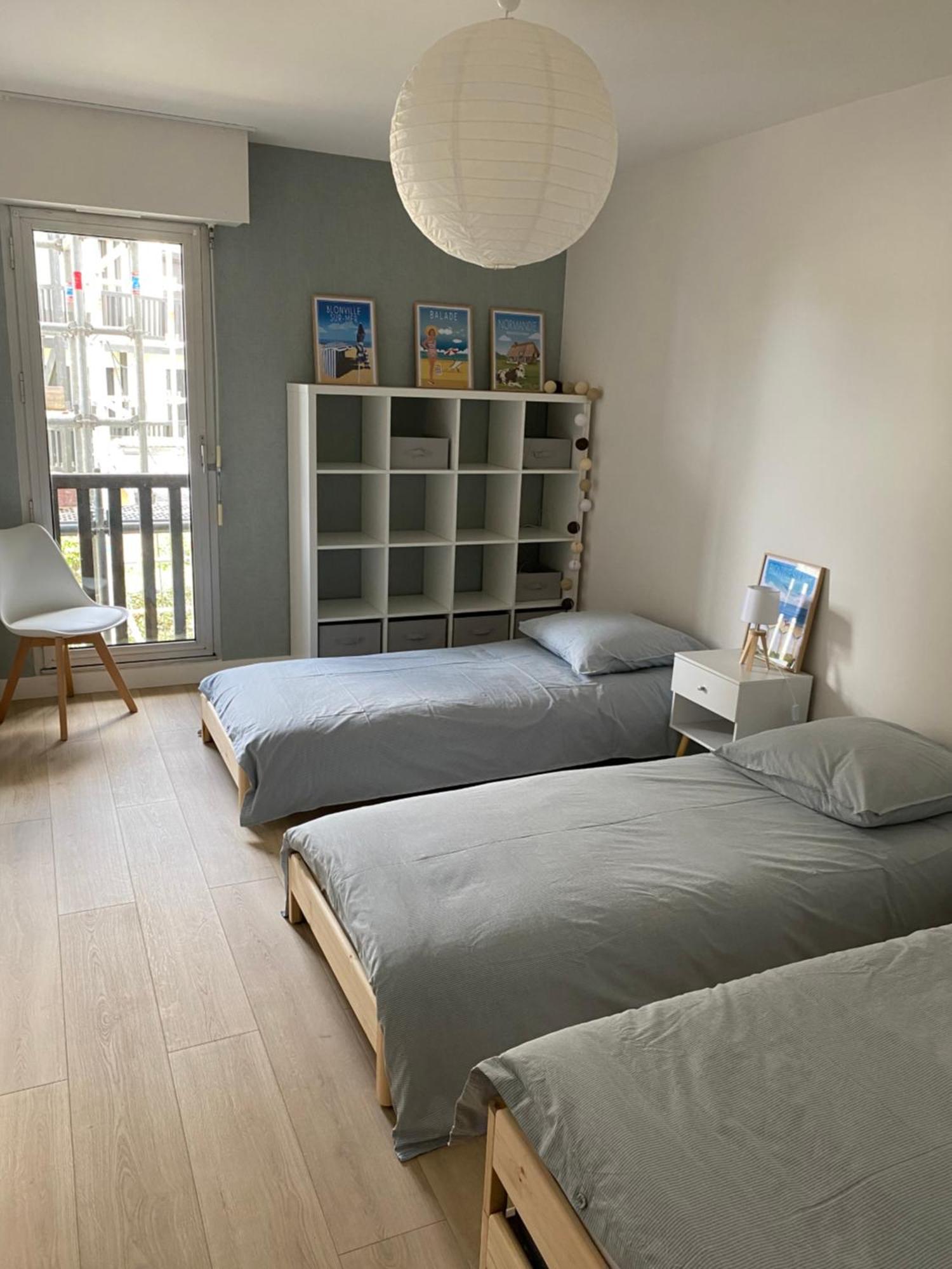 Appartement 65M2 Avec Balcon Vues Partielles Mer A 150M De La Plage Et Centre, Wifi Et Parking Prive Blonville-sur-Mer Exteriör bild