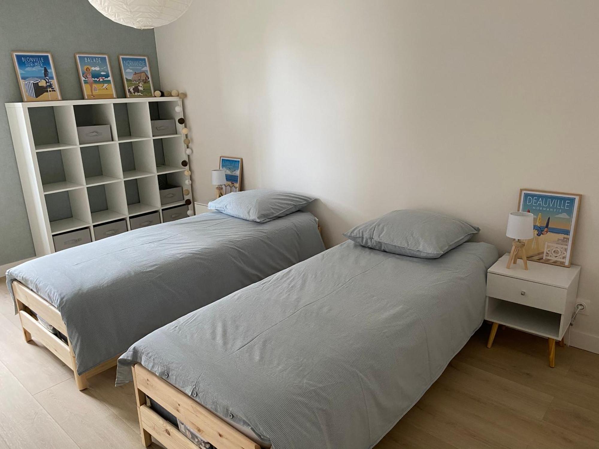 Appartement 65M2 Avec Balcon Vues Partielles Mer A 150M De La Plage Et Centre, Wifi Et Parking Prive Blonville-sur-Mer Exteriör bild